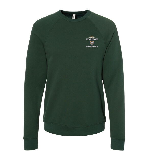 Horizon Public Health - Sponge Fleece Raglan Crewneck Sweatshirt Thumbnail