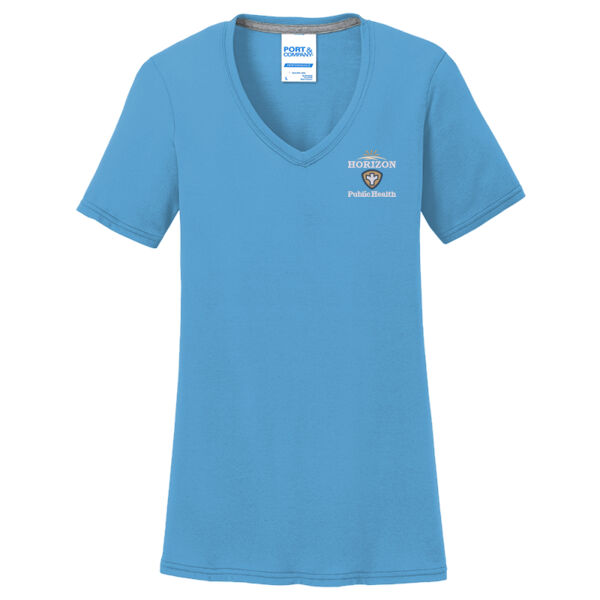 Horizon Public Health - Ladies Performance Blend V Neck Tee Thumbnail