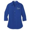 Ladies 3/4 Sleeve Carefree Poplin Shirt Thumbnail